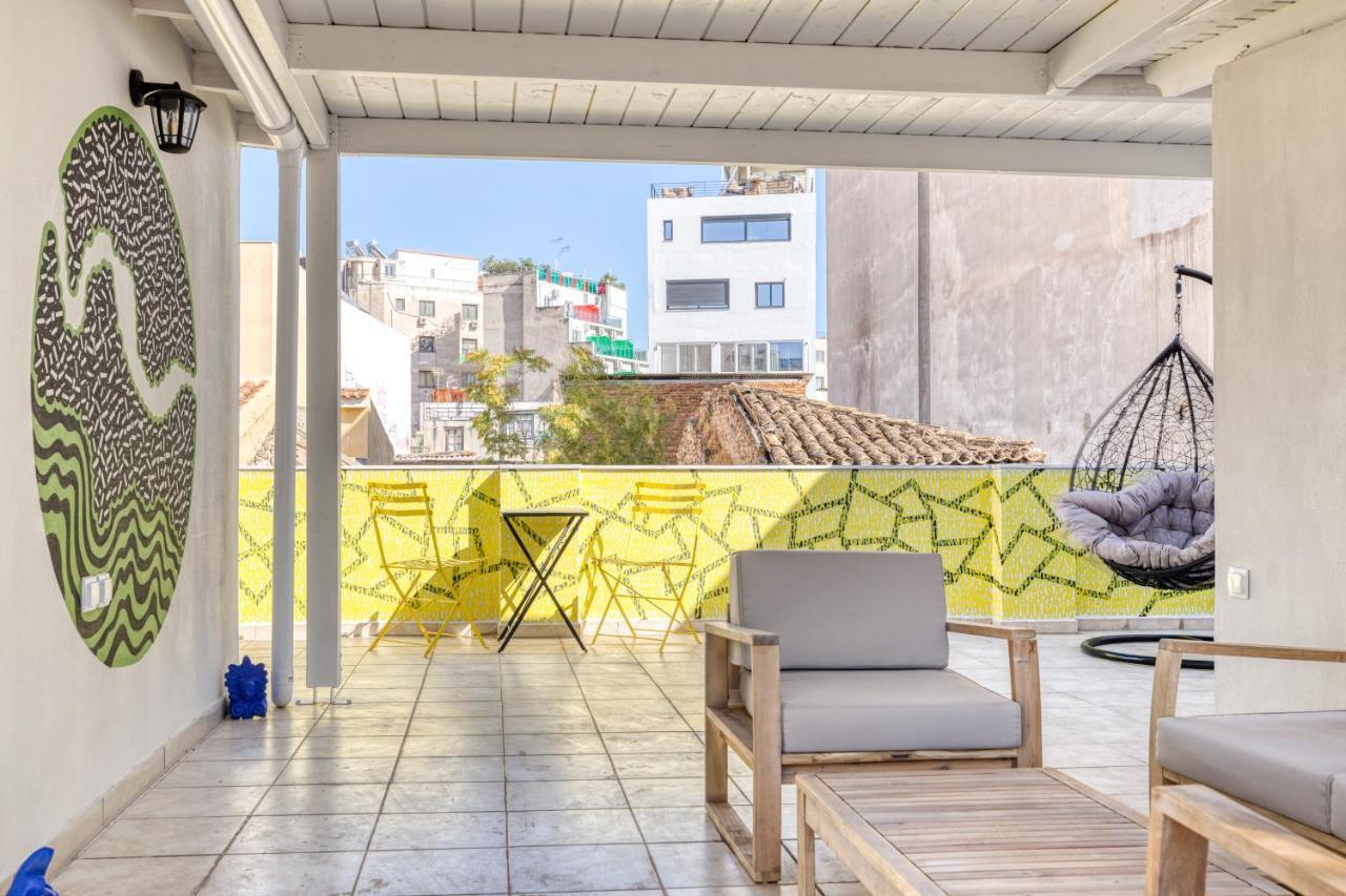Chic Rooftop Studio W/ Terrace - Near Acropolis Athen Eksteriør bilde